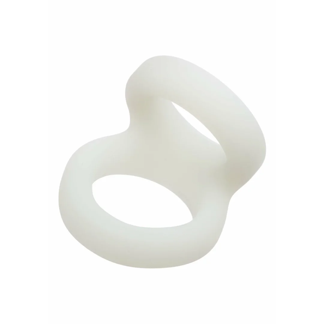 CalExotics Alpha Liquid Silicone Snug Tugger - anatomiczny pierścień z podparciem — zdjęcie 3