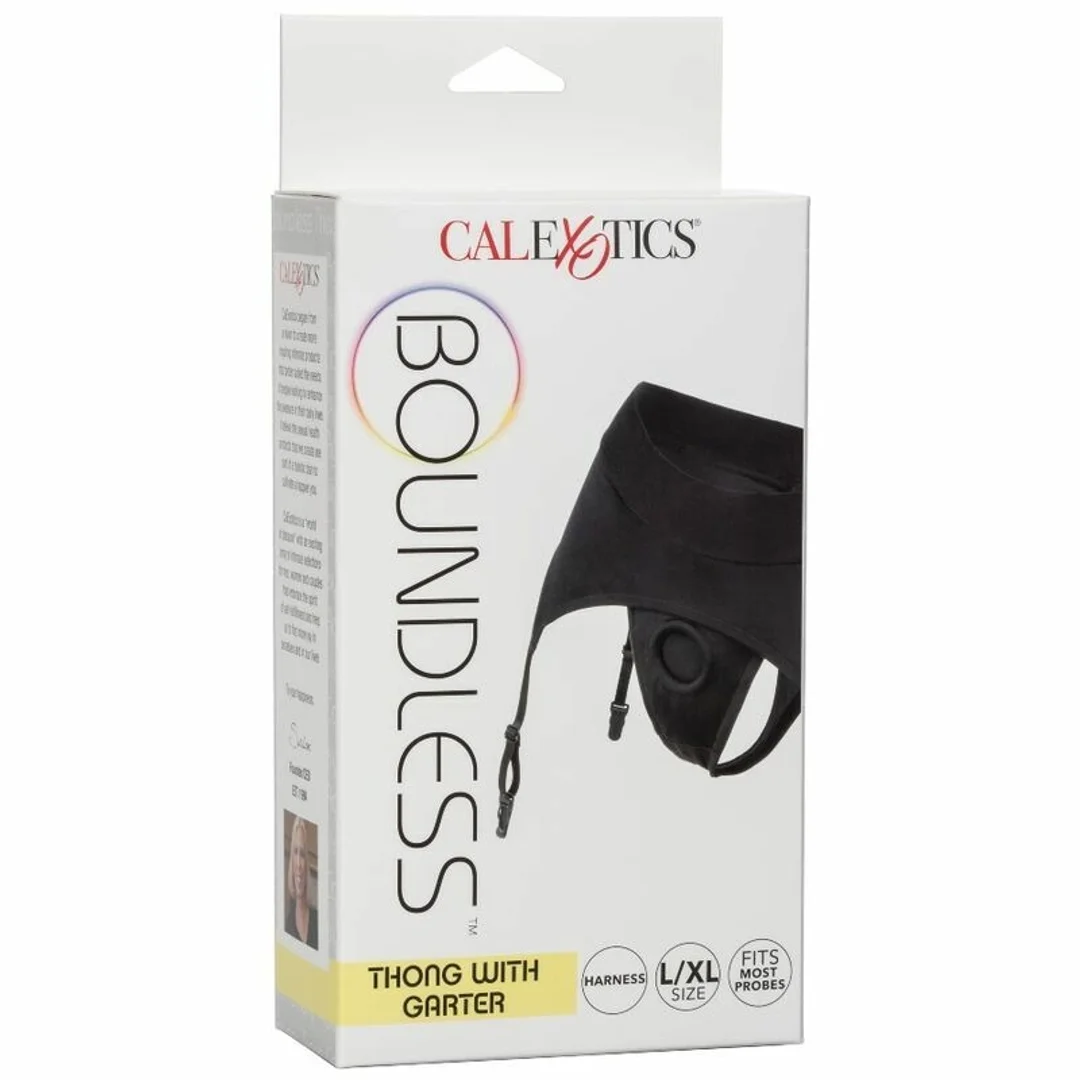 CalExotics Boundless Stringi z Podwiązką L/XL - Regulowany Pas i O-Ring — zdjęcie 4
