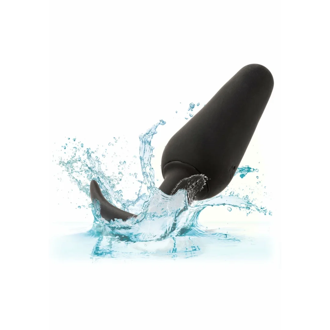 CalExotics Boundless Vibrating Slim Plug silikonowy, wibrujący, czarny — zdjęcie 8