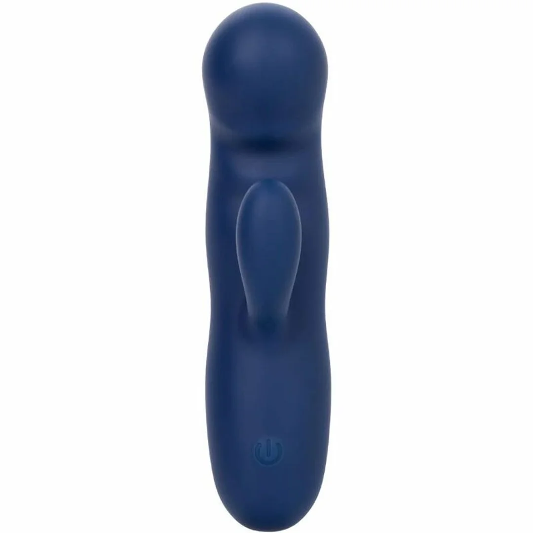 CalExotics Cashmere Silk Duo Blue - masażer dwusilnikowy, silikon, wodoodporny — zdjęcie 5