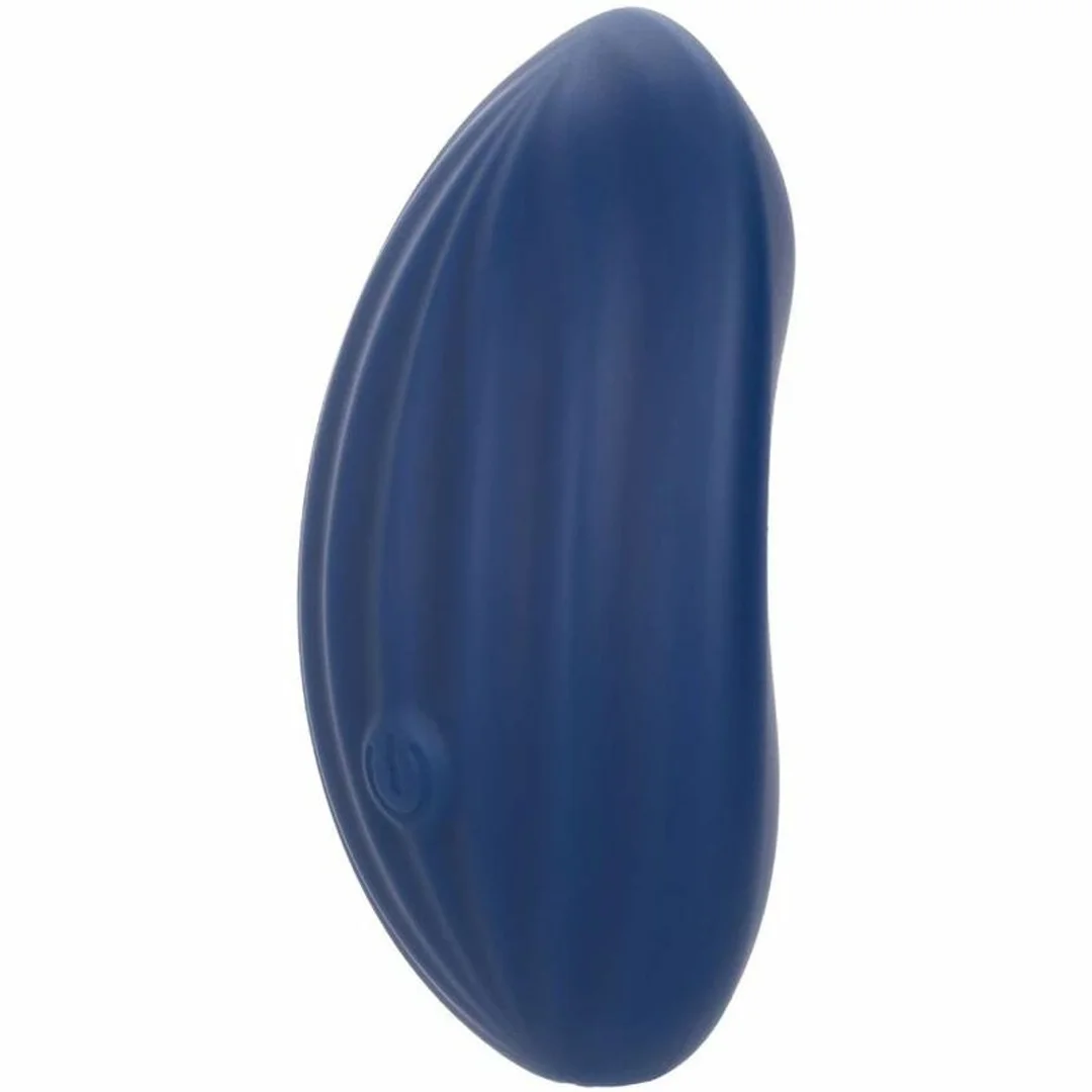 CalExotics Cashmere Velvet Curve Blue - Masażer silikonowy 10 trybow IPX7 — zdjęcie 3