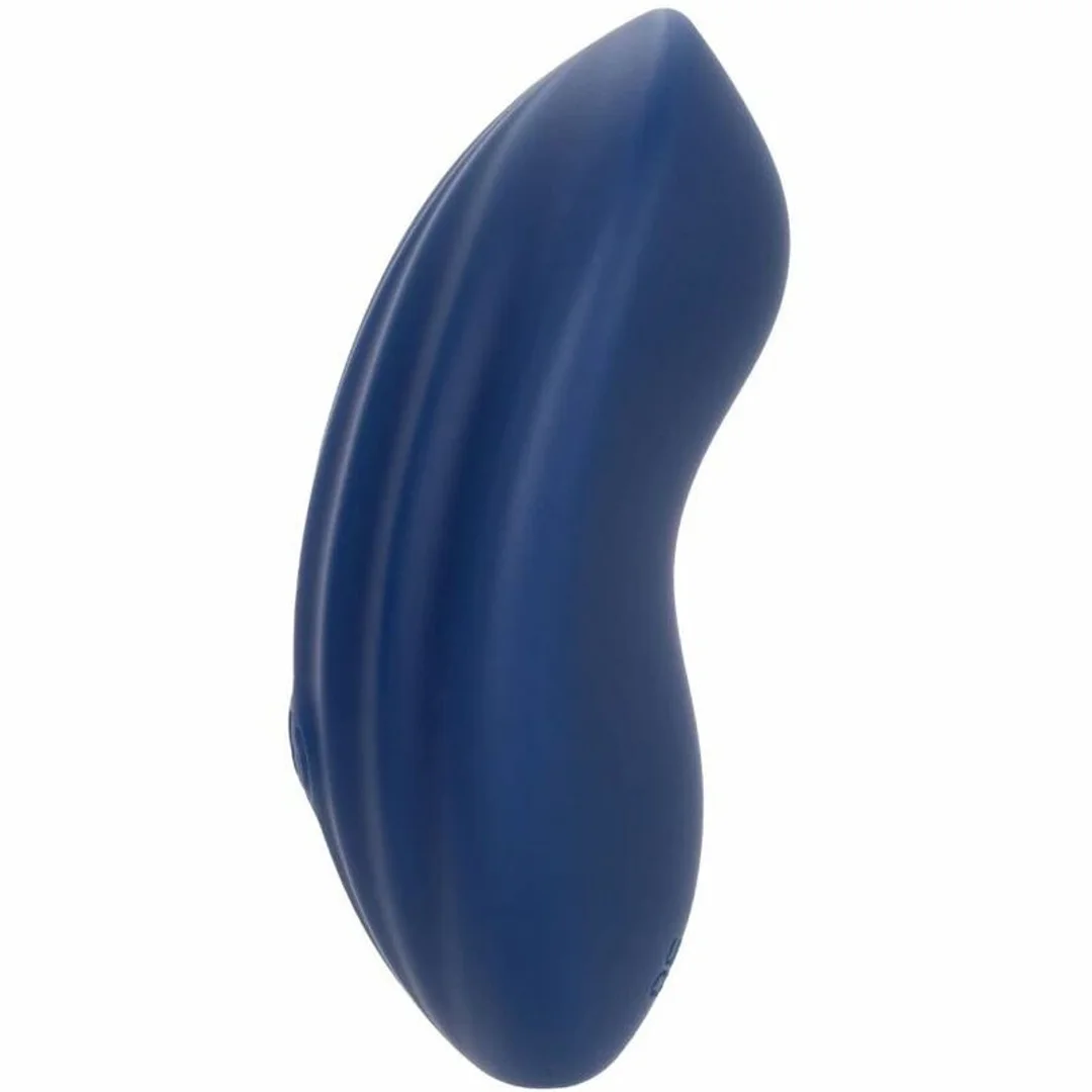 CalExotics Cashmere Velvet Curve Blue - Masażer silikonowy 10 trybow IPX7 — zdjęcie 4