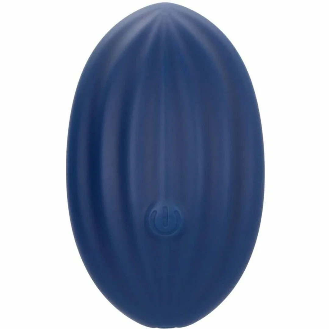 CalExotics Cashmere Velvet Curve Blue - Masażer silikonowy 10 trybow IPX7 — zdjęcie 5