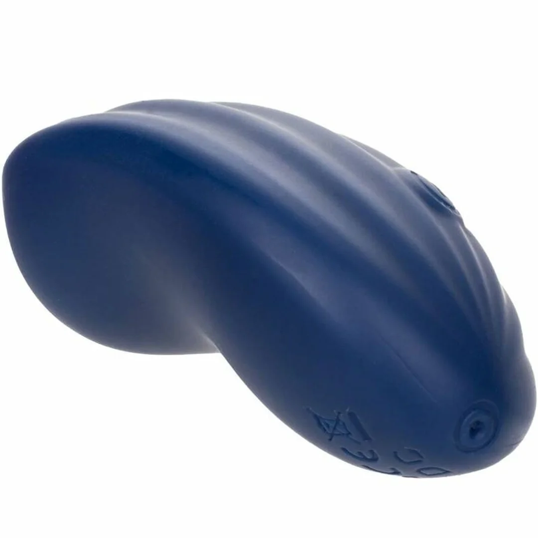 CalExotics Cashmere Velvet Curve Blue - Masażer silikonowy 10 trybow IPX7 — zdjęcie 6