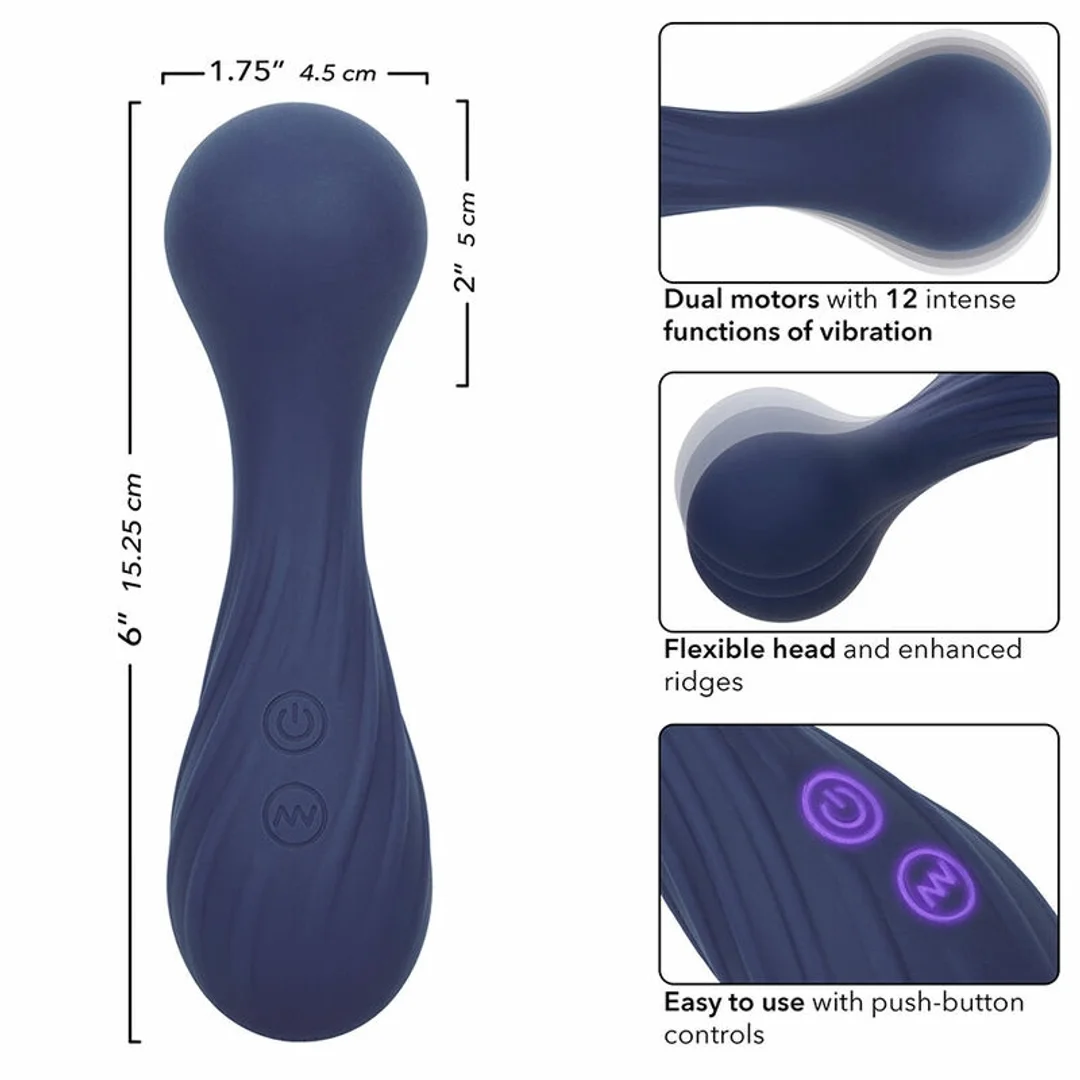 CalExotics Charisma Temptation masażer 12 trybow fioletowy IPX7 USB — zdjęcie 8