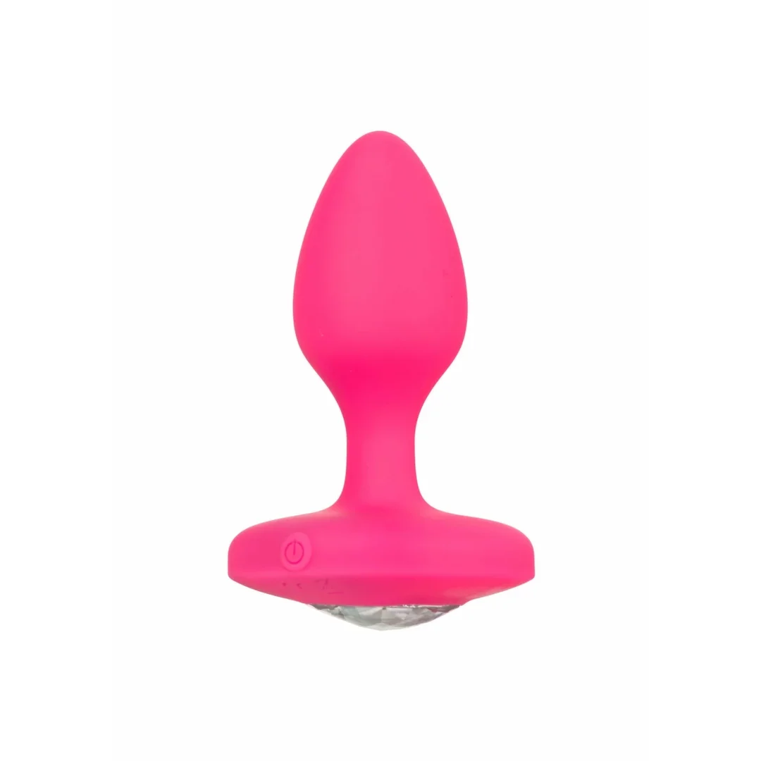 CalExotics Cheeky Gem Medium Sonda Wibrująca z Kryształową Bazą — zdjęcie 3