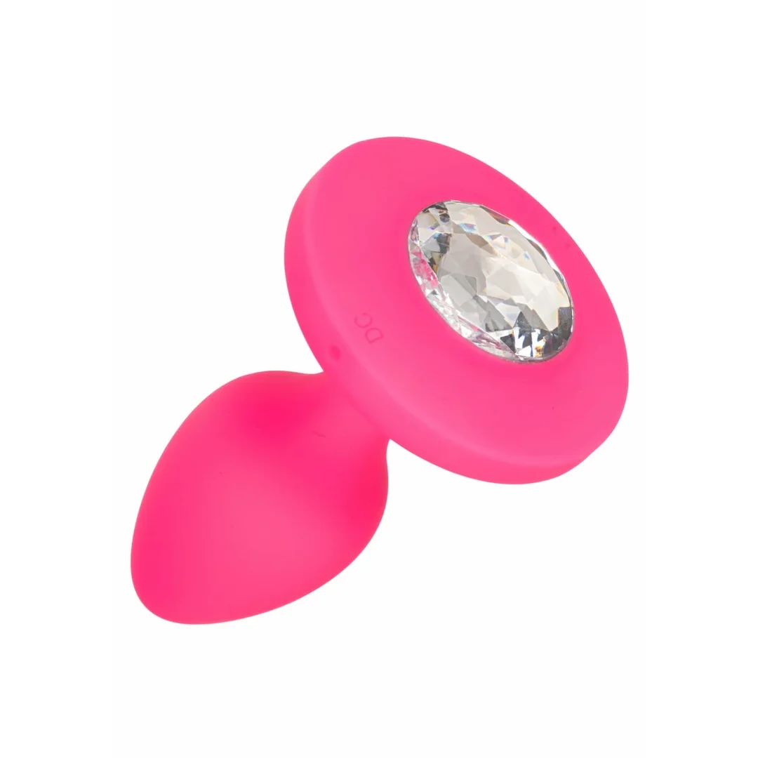 CalExotics Cheeky Gem Medium Sonda Wibrująca z Kryształową Bazą — zdjęcie 5