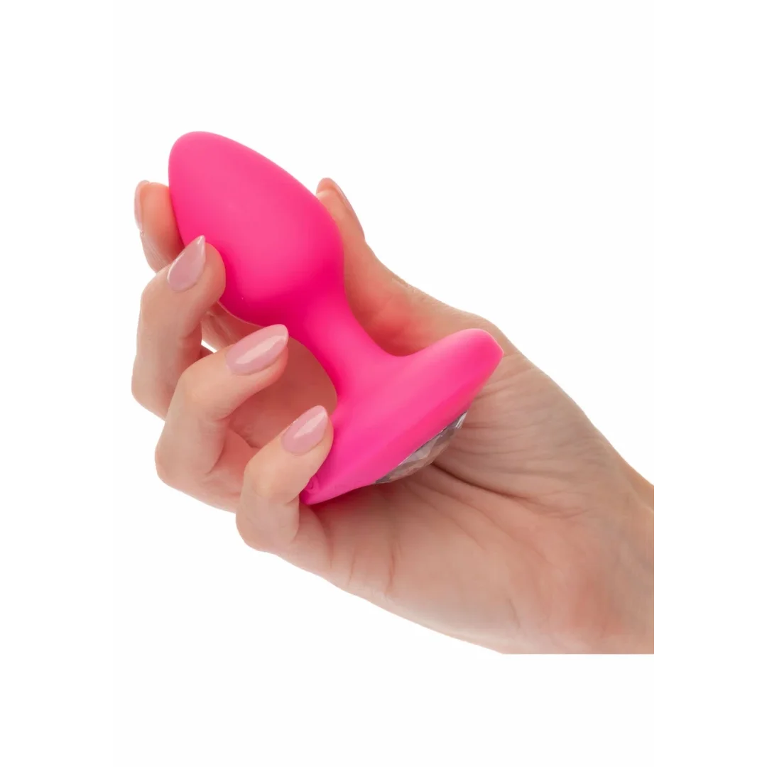CalExotics Cheeky Gem Medium Sonda Wibrująca z Kryształową Bazą — zdjęcie 6