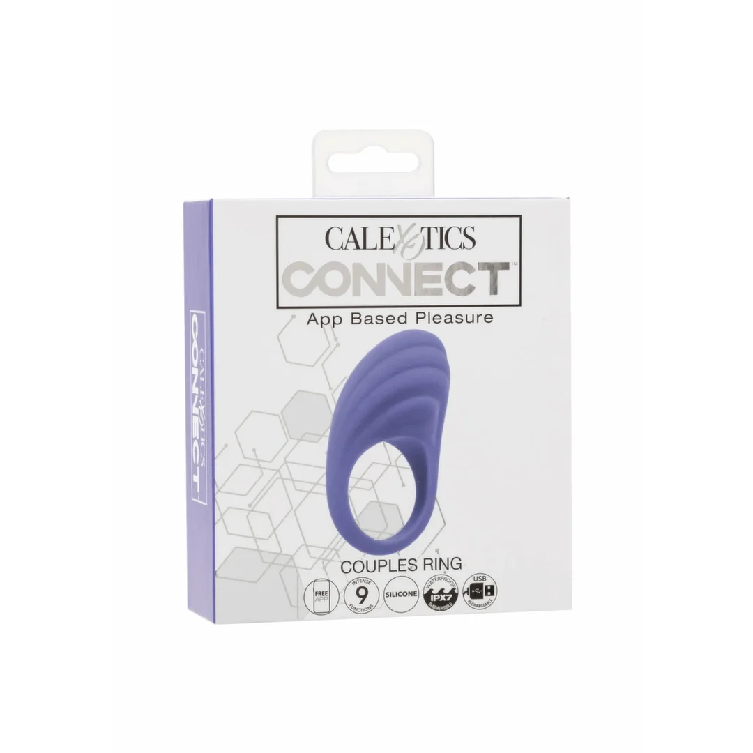 CalExotics Connect Couples Ring silikonowy, sterowany aplikacją, wodoodporny