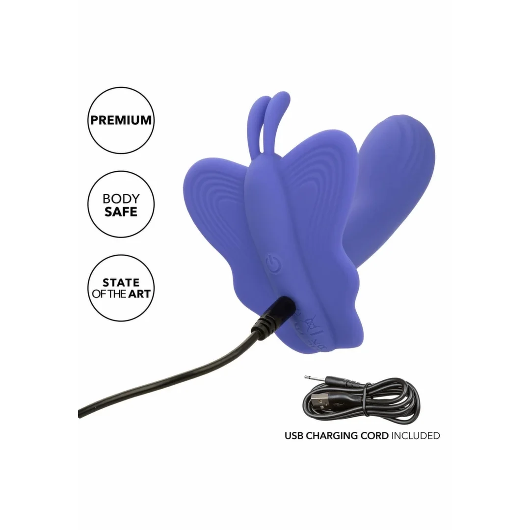 CalExotics Connect Venus Butterfly - silikonowy model z aplikacją, fioletowy — zdjęcie 6
