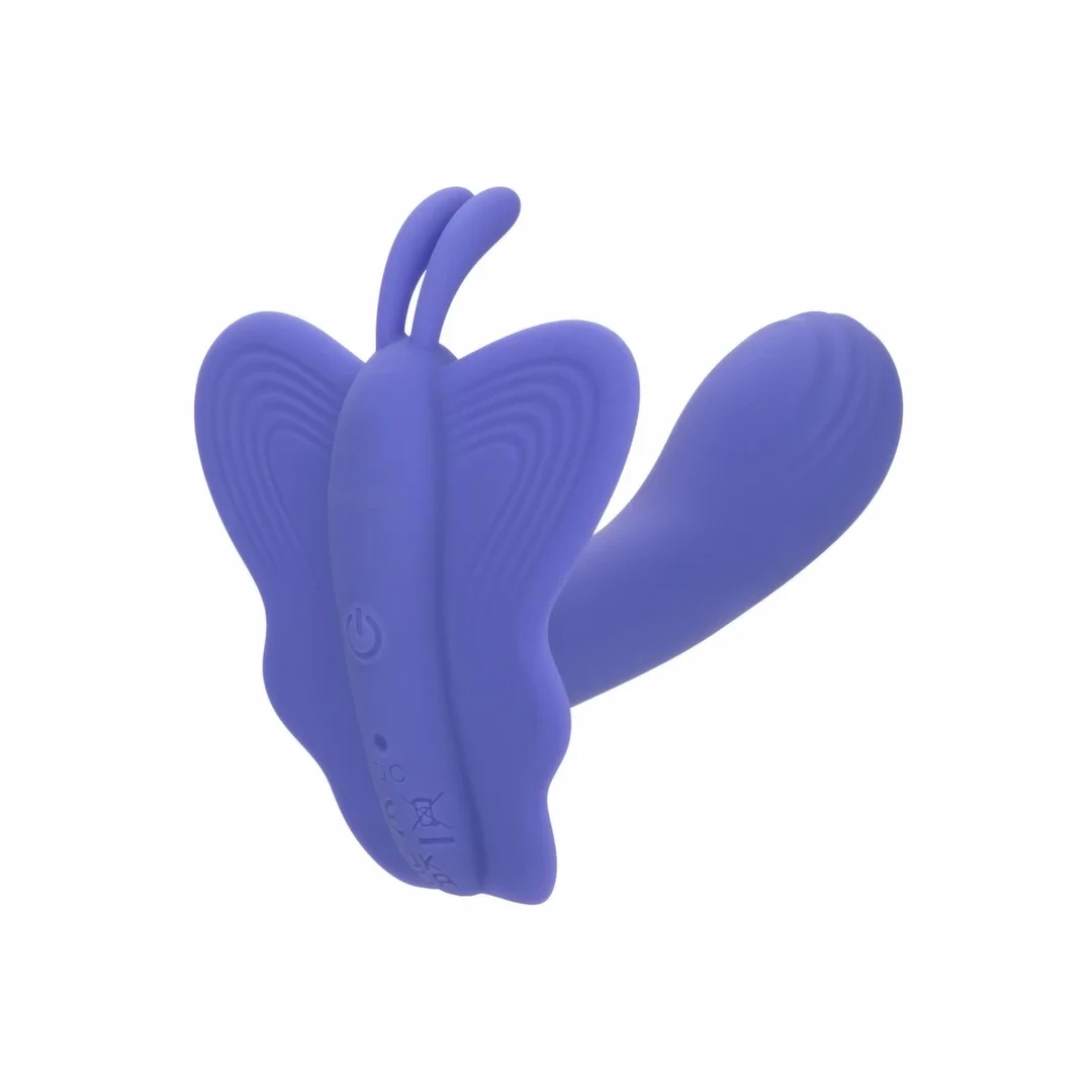 CalExotics Connect Venus Butterfly - silikonowy model z aplikacją, fioletowy — zdjęcie 9