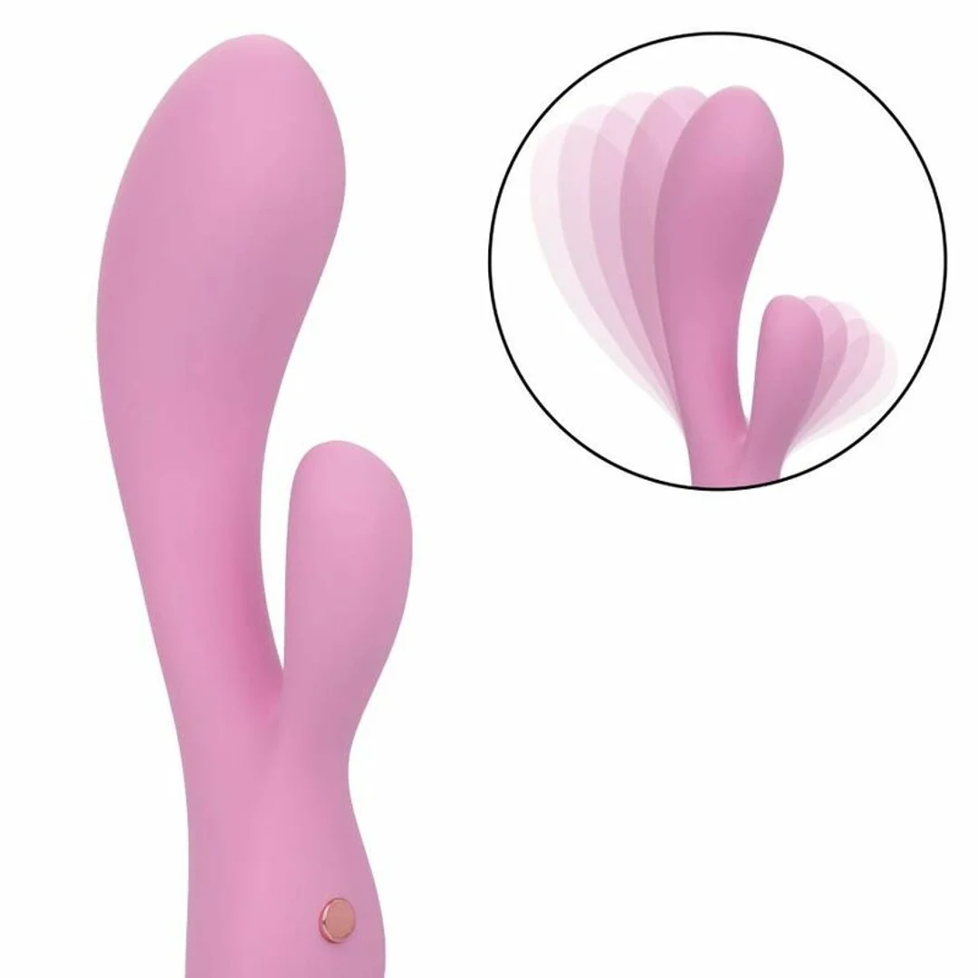 CalExotics Contour Zoie Rożowy - Elastyczny Podwojny Masażer Silikonowy — zdjęcie 5