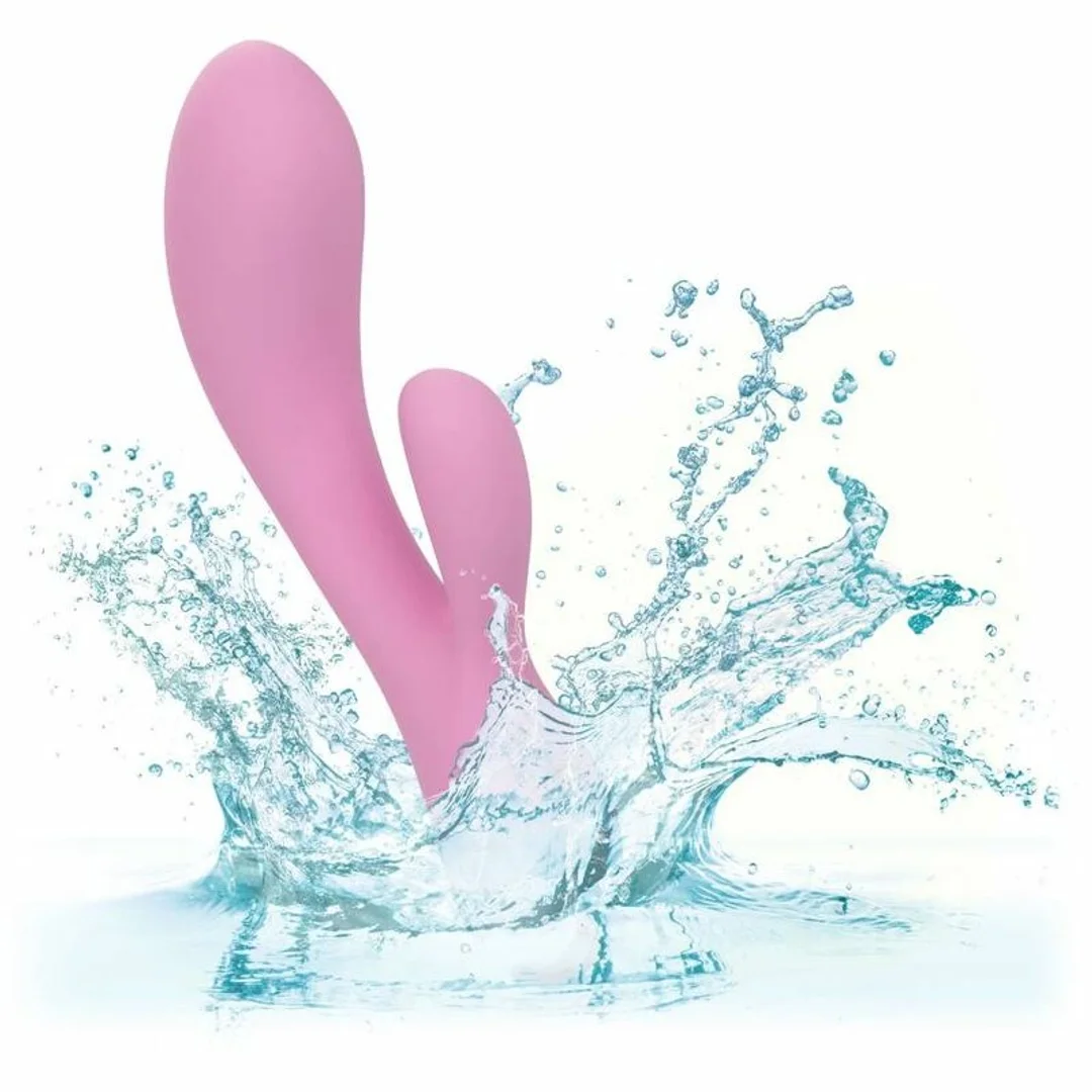 CalExotics Contour Zoie Rożowy - Elastyczny Podwojny Masażer Silikonowy — zdjęcie 6