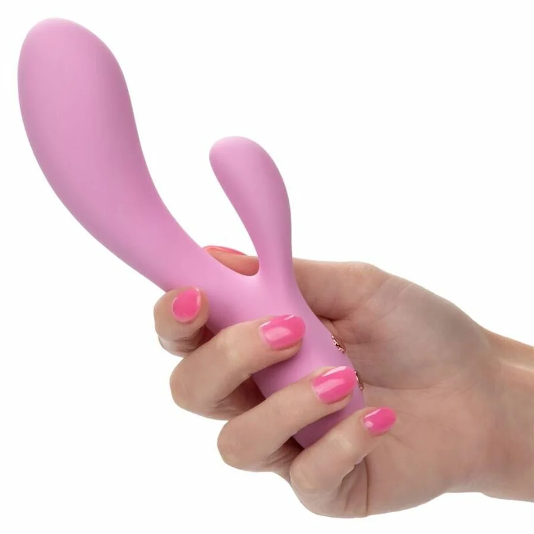 CalExotics Contour Zoie Rożowy - Elastyczny Podwojny Masażer Silikonowy — zdjęcie 7