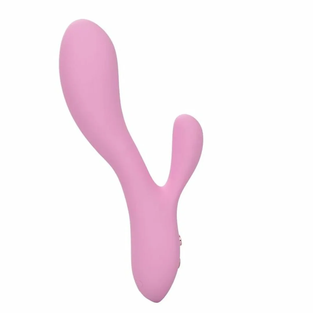 CalExotics Contour Zoie Rożowy - Elastyczny Podwojny Masażer Silikonowy — zdjęcie 9
