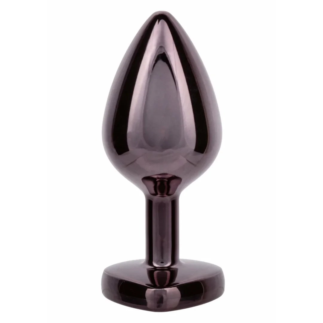 CalExotics Diamond Heart Plug Large - elegancki model z kryształowym sercem, rozmiar L — zdjęcie 5