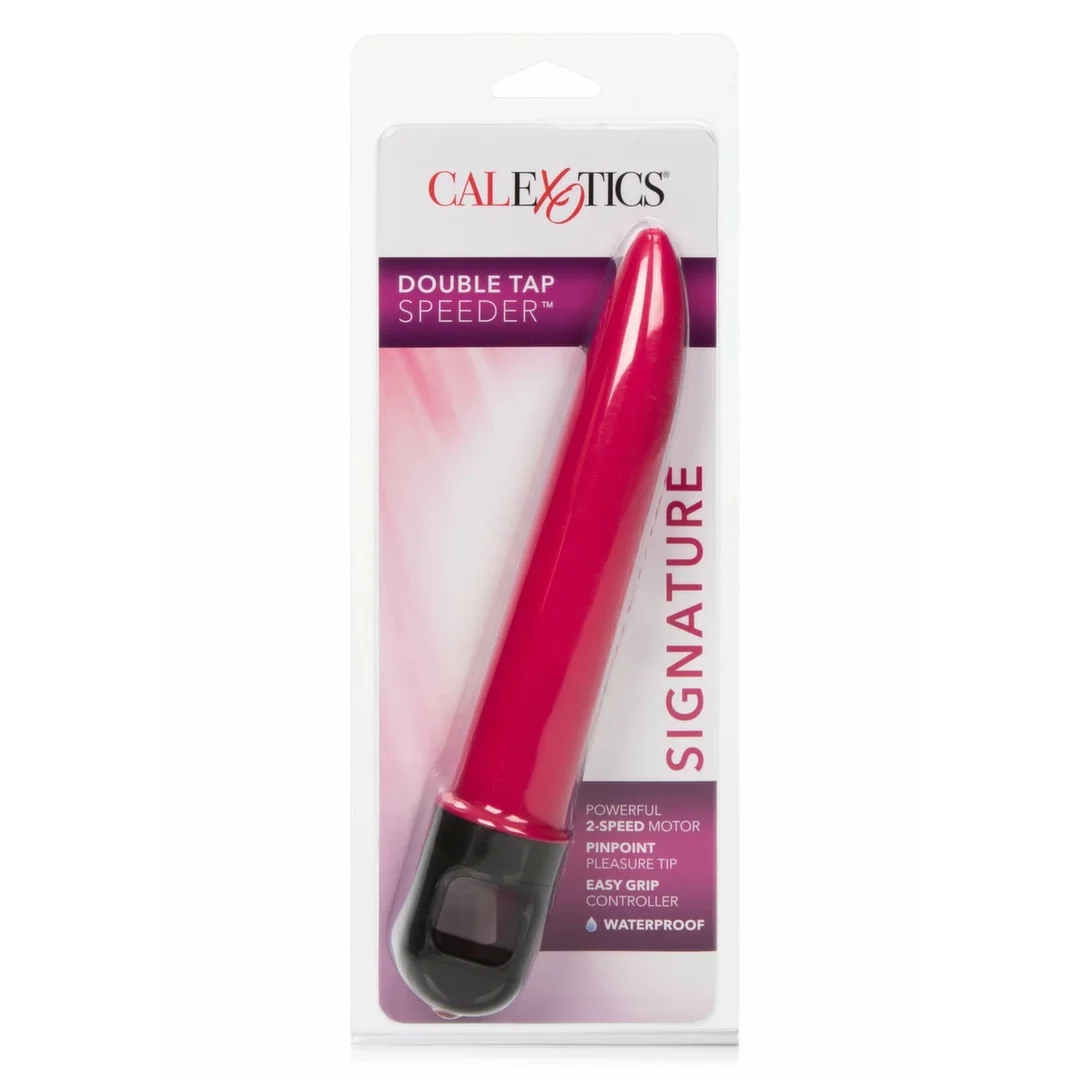 CalExotics Double Tap Speeder wibrujący masażer z EZ Grip, 17 cm — zdjęcie 3