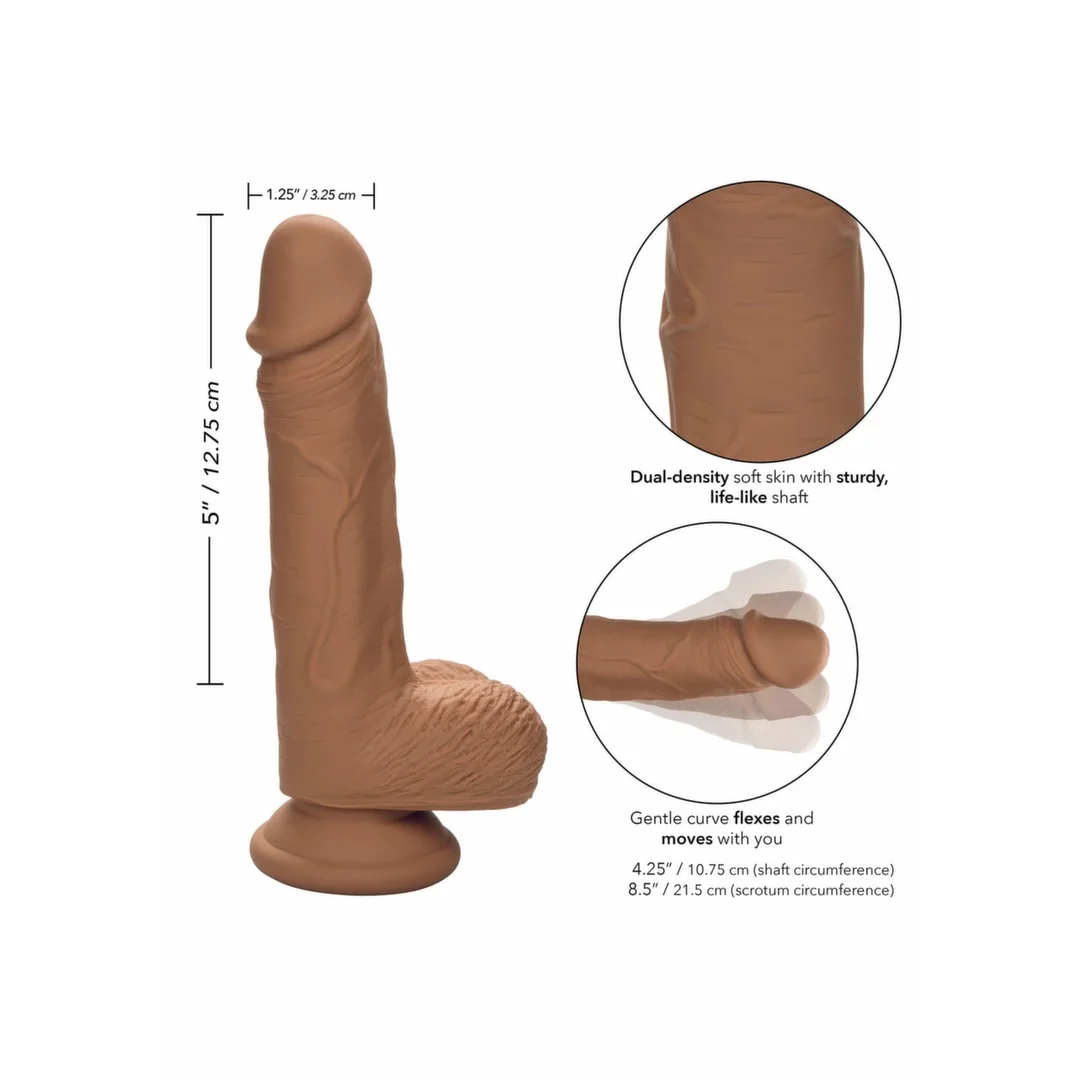 CalExotics Dual Density Silicone Stud 5” anatomiczny model z przyssawką — zdjęcie 4