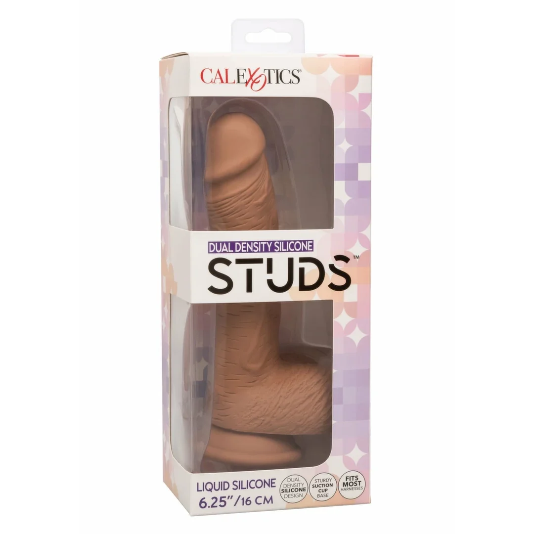 CalExotics Dual Density Silicone Stud 6.25" anatomiczny, silikonowy, z przyssawką — zdjęcie 5