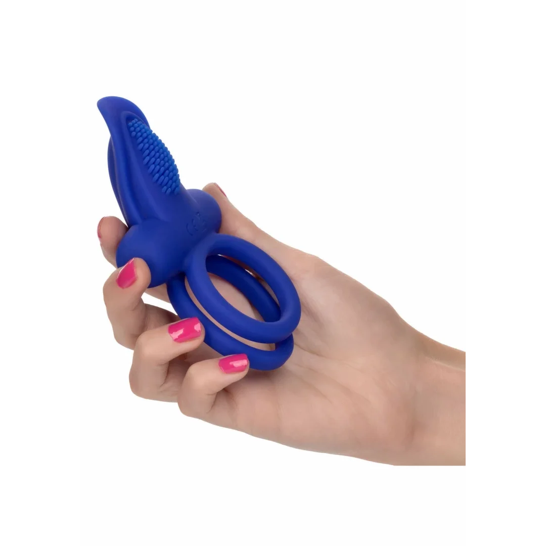 CalExotics Dual Pleaser Enhancer Recharge silikonowy pierścień wibracyjny z pilotem — zdjęcie 8