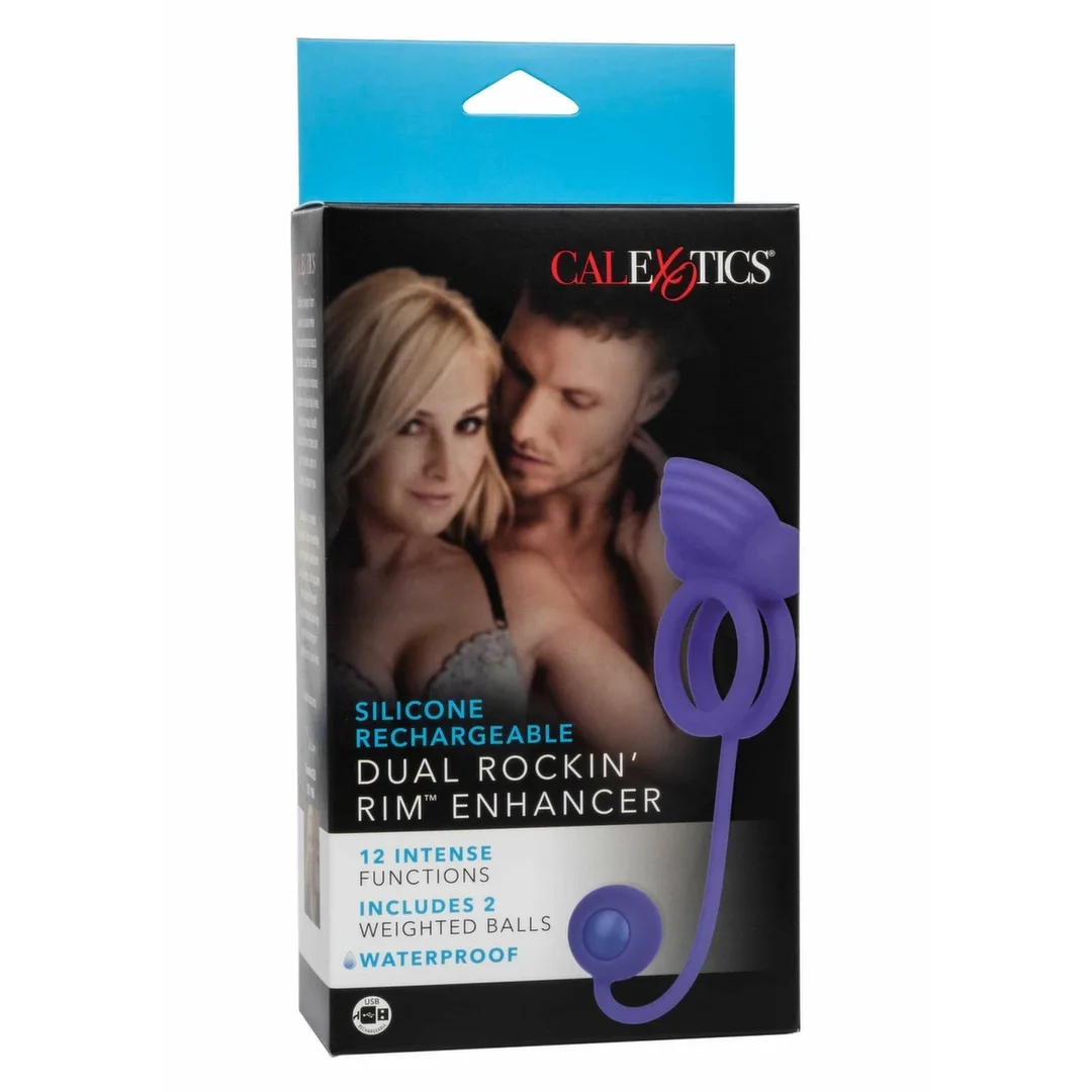 CalExotics Dual Rockin' Rim Enhancer silikonowy, 12 trybow, 2 obciążniki — zdjęcie 3