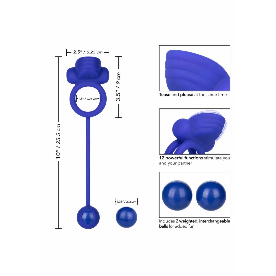 CalExotics Dual Rockin' Rim Enhancer silikonowy, 12 trybow, 2 obciążniki — zdjęcie 4