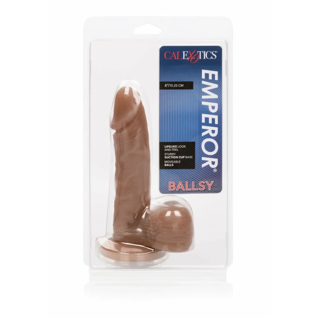 CalExotics Emperor Ballsy PureSkin anatomiczny model z przyssawką 20 cm — zdjęcie 3