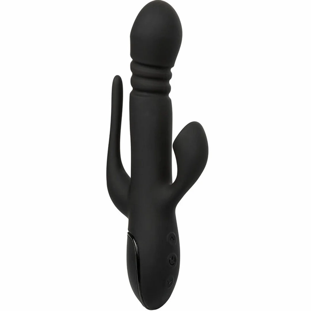 CalExotics Euphoria Triple Action Black - masażer wielofunkcyjny, silikonowy — zdjęcie 4