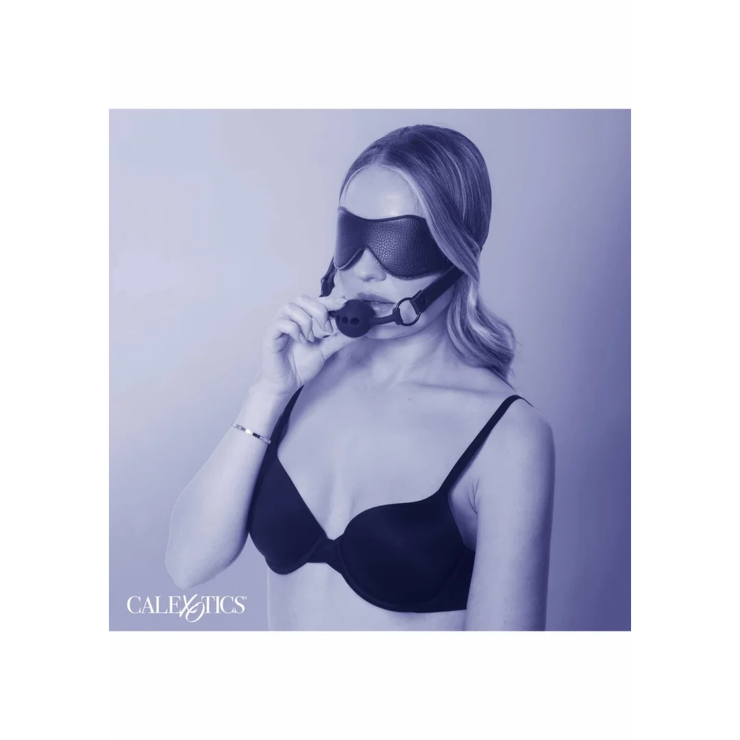 CalExotics Eye Mask & Oddychający Ustnik z Silikonu - Zestaw Komfortowy — zdjęcie 4