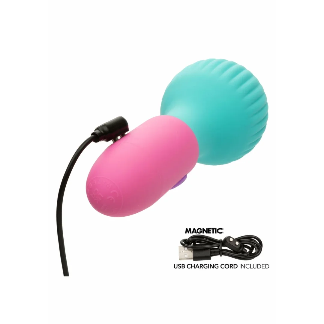 CalExotics Naughty Bits To The Max Wand mini masażer silikonowy 10 trybow IPX7 — zdjęcie 5