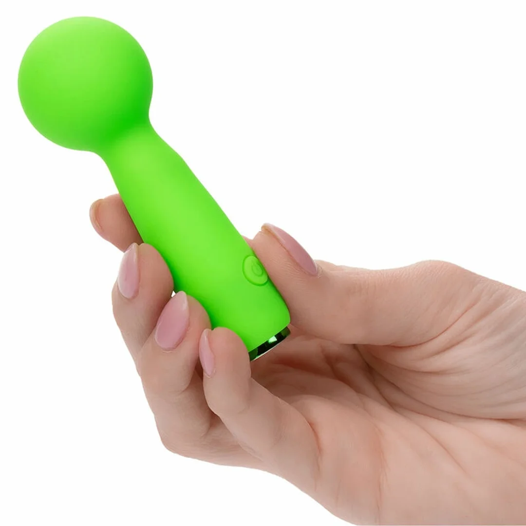 CalExotics Neon Vibes Bubbly Vibe Mini Masażer Zielony 10 Trybow USB — zdjęcie 5