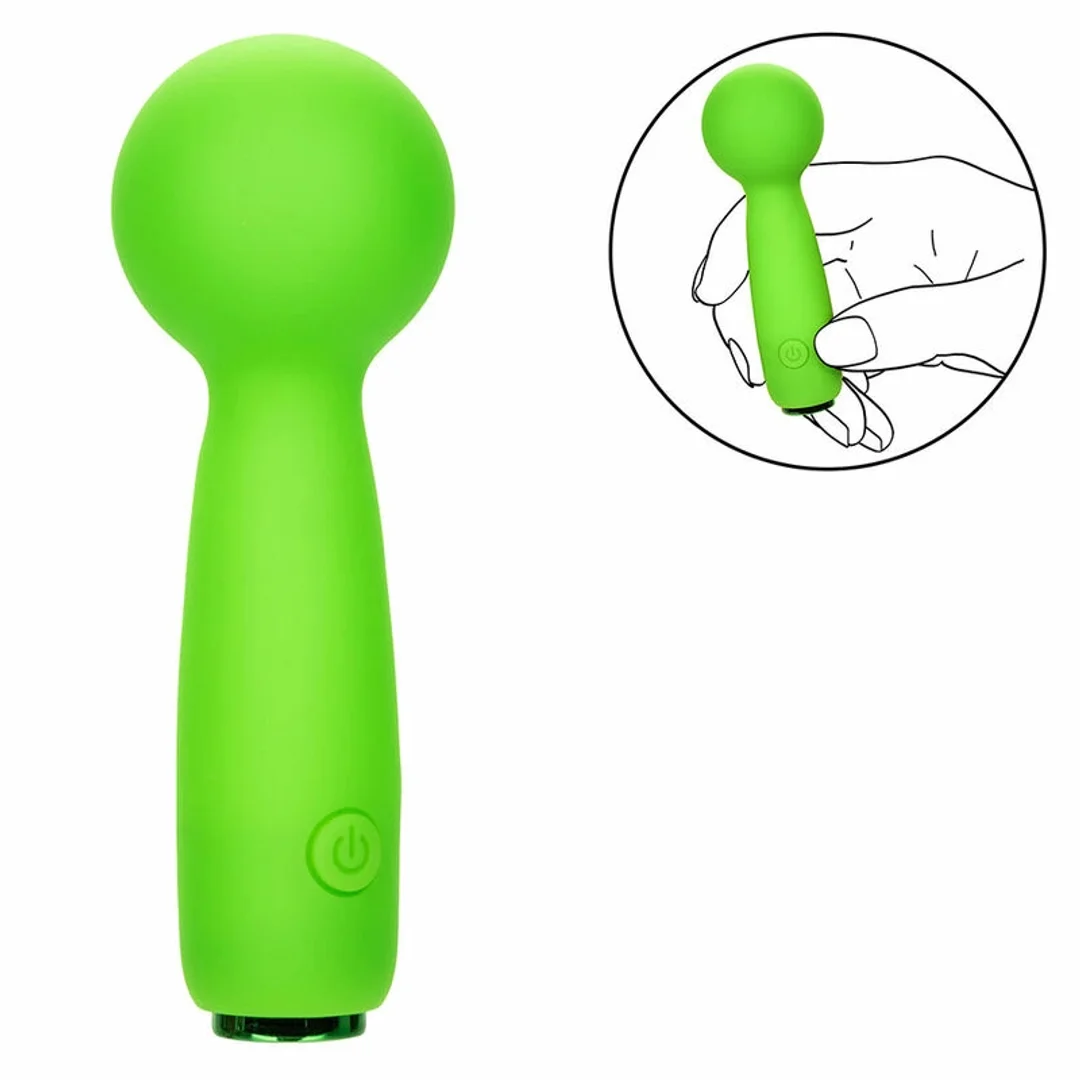 CalExotics Neon Vibes Bubbly Vibe Mini Masażer Zielony 10 Trybow USB — zdjęcie 6