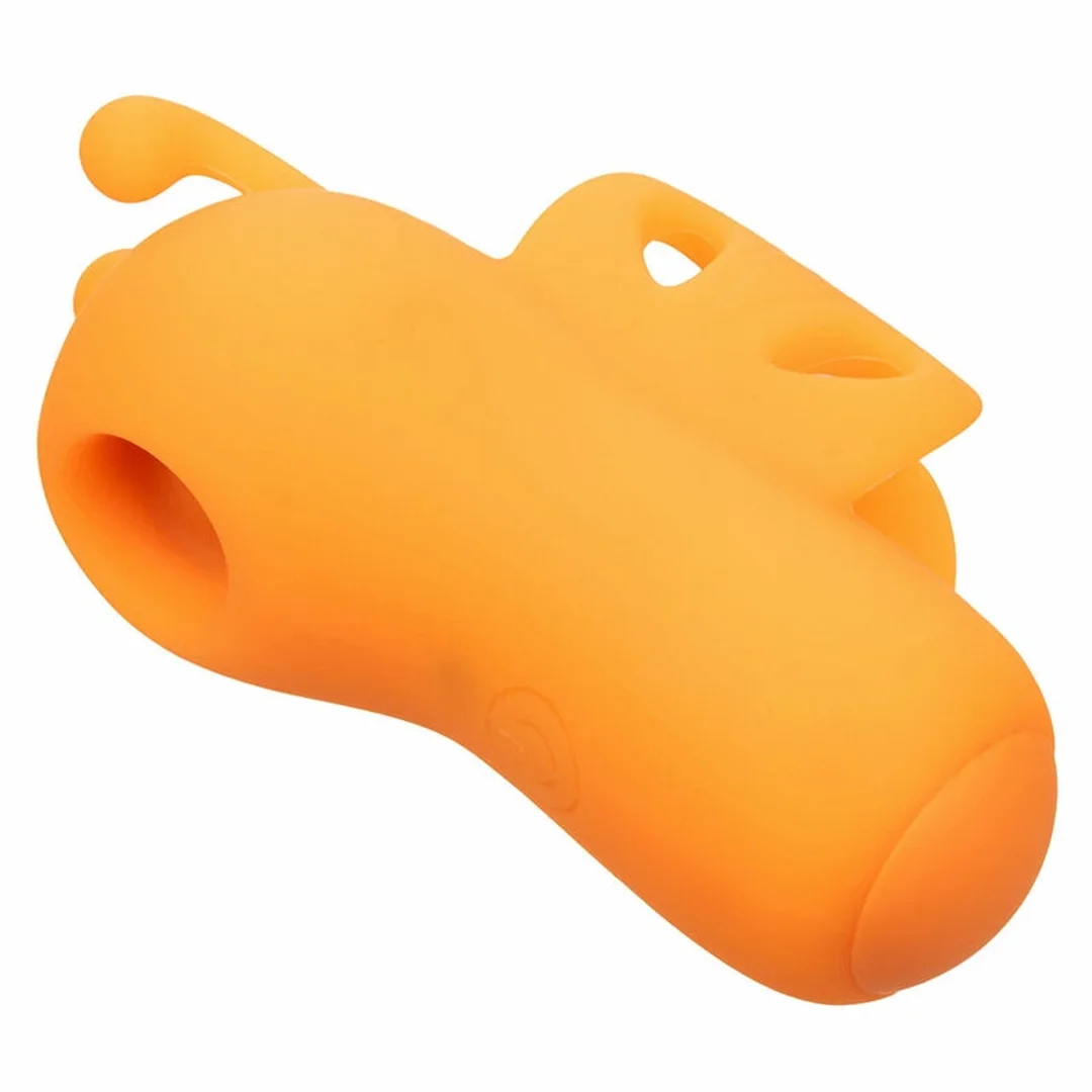 CalExotics Neon Vibes Buzzing Vibe Finger - stymulator palcowy, pomarańczowy, 10 trybow — zdjęcie 4