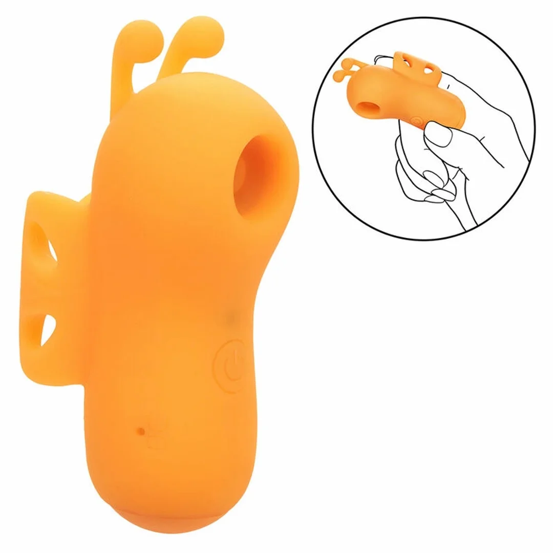 CalExotics Neon Vibes Buzzing Vibe Finger - stymulator palcowy, pomarańczowy, 10 trybow — zdjęcie 7