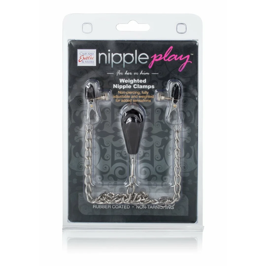 CalExotics Nipple Play Weighted - regulowane klamry z obciążeniem 4,5 oz — zdjęcie 3
