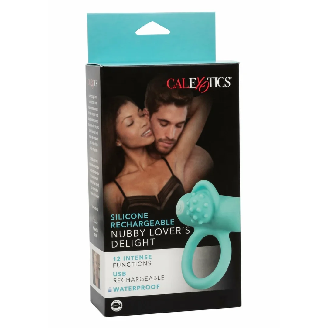 CalExotics Nubby Lover’s Delight silikonowy pierścień wibrujący 12 trybow — zdjęcie 3