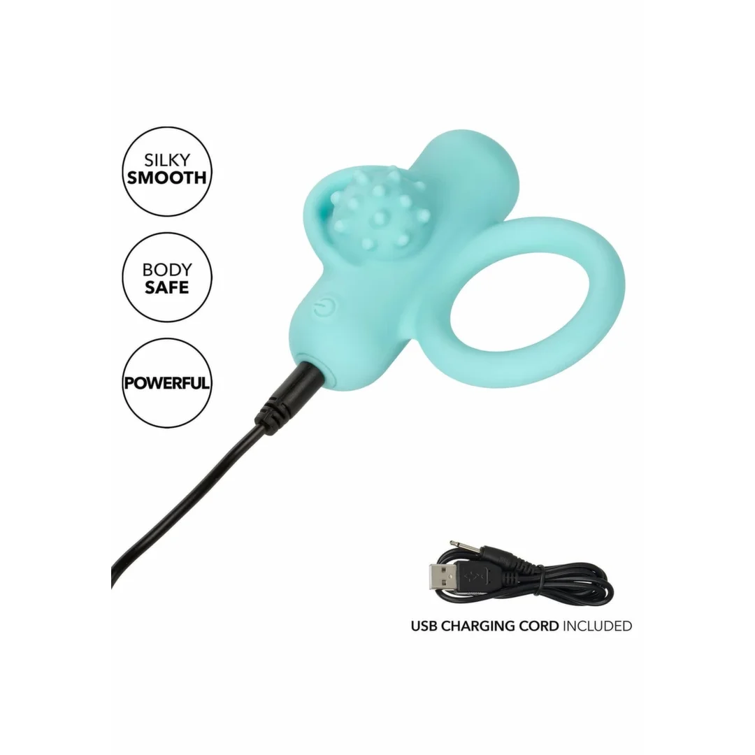 CalExotics Nubby Lover’s Delight silikonowy pierścień wibrujący 12 trybow — zdjęcie 6