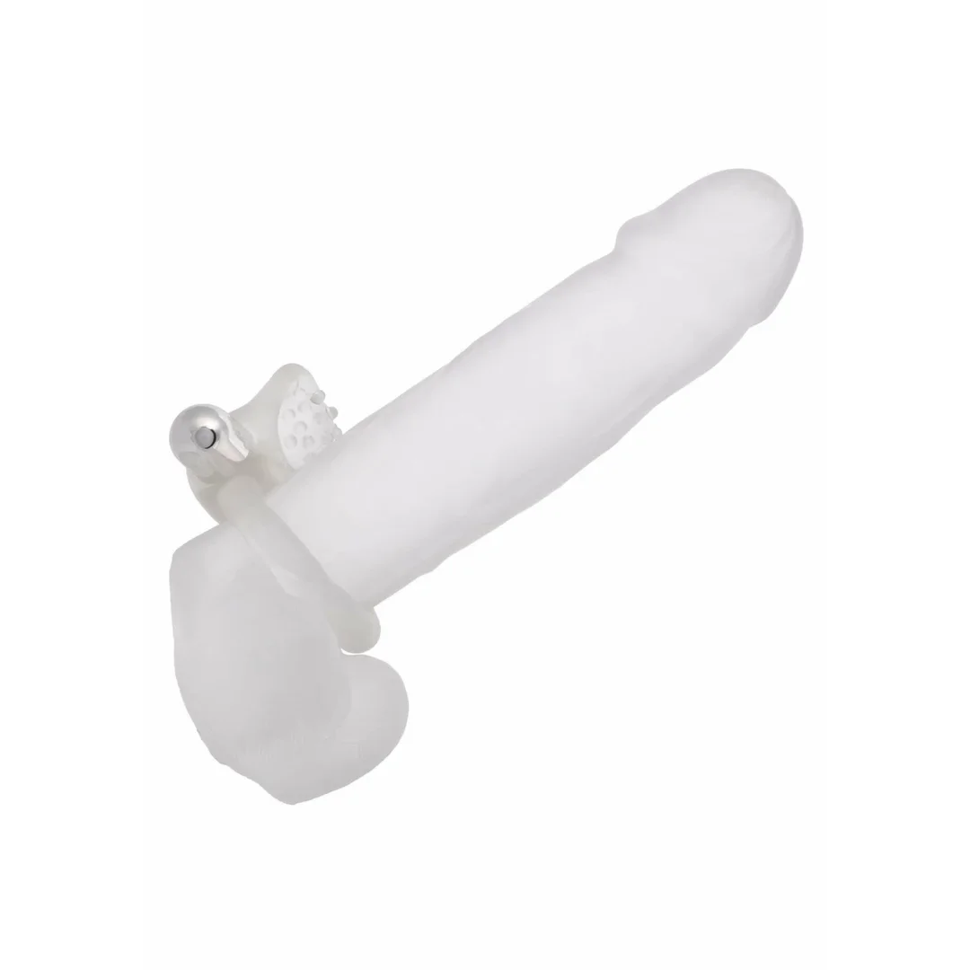 CalExotics Nubby Lovers Delight - silikonowy pierścień wibrujący, wodoodporny USB — zdjęcie 9
