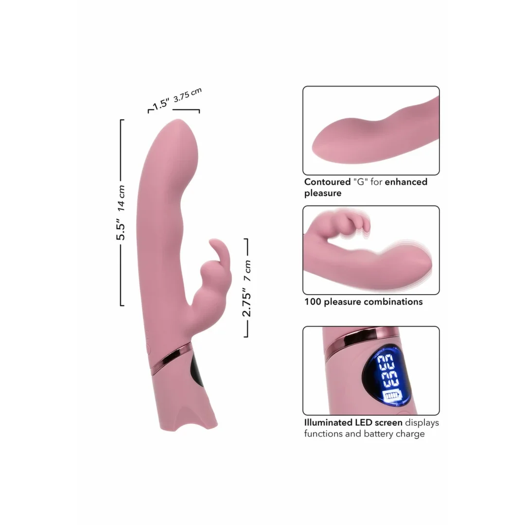 CalExotics Orgasmatron Digital G-Bunny masażer dwustrefowy, 100 kombinacji pracy — zdjęcie 4