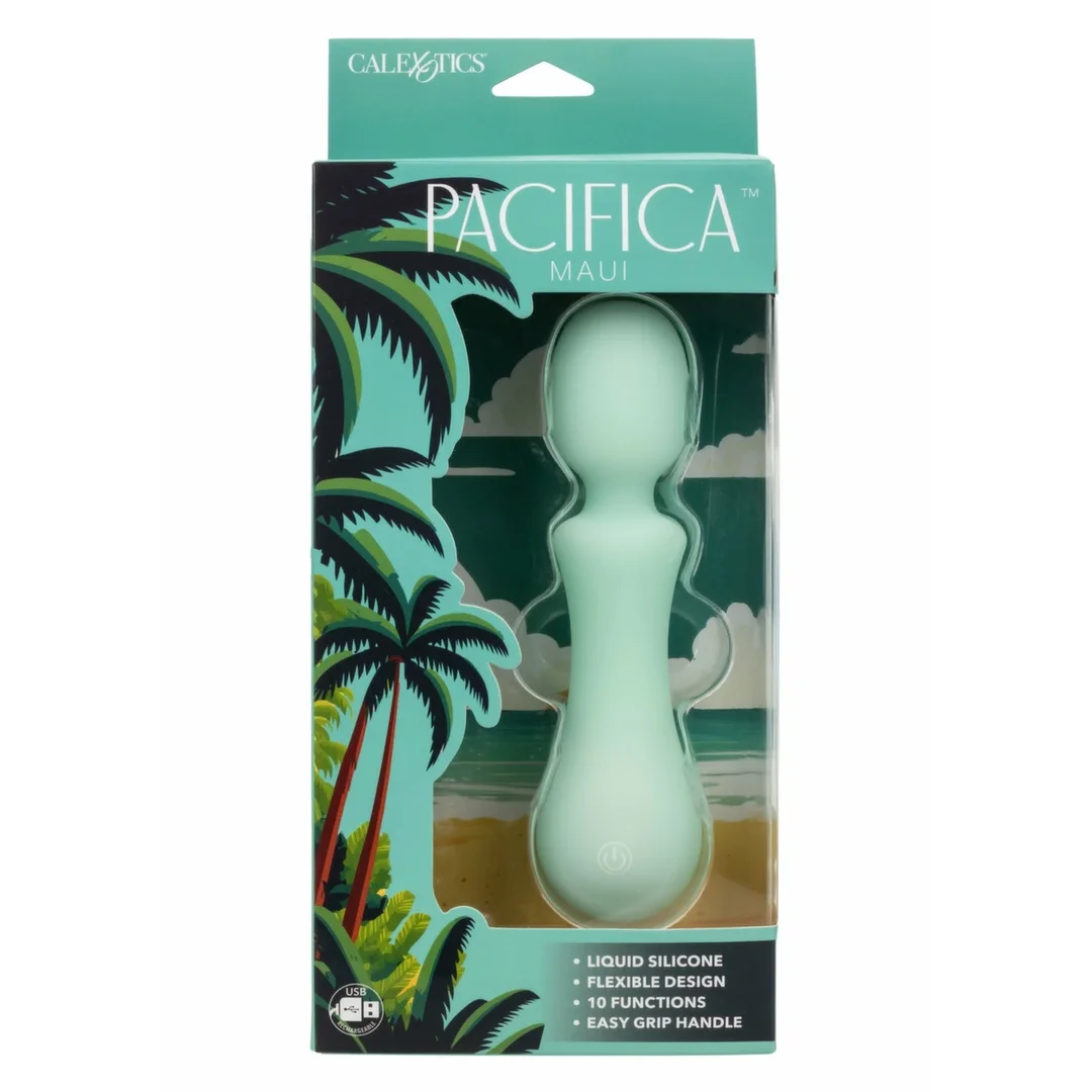 CalExotics Pacifica Maui Massager - masażer silikonowy, wodoodporny, 10 trybow — zdjęcie 3