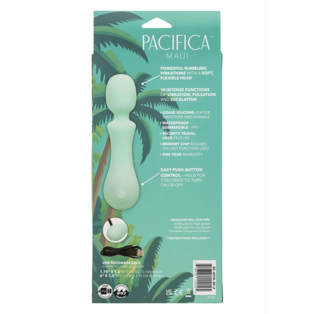 CalExotics Pacifica Maui Massager - masażer silikonowy, wodoodporny, 10 trybow — zdjęcie 4