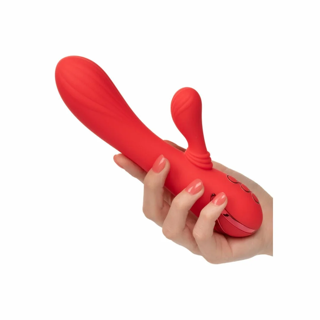 CalExotics Palisades Passion Red - Masażer podgrzewany, silikon, 11,5 cm — zdjęcie 7