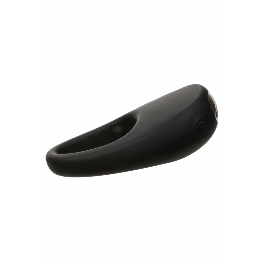 CalExotics Pleasure Ring silikonowy pierścień wibrujący ładowalny czarny — zdjęcie 2