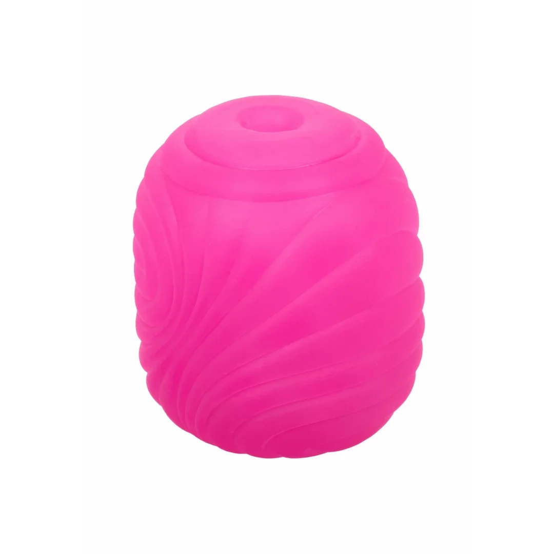 CalExotics Pop Sock Textured - dwustronna silikonowa maszyna intymna z teksturą — zdjęcie 6