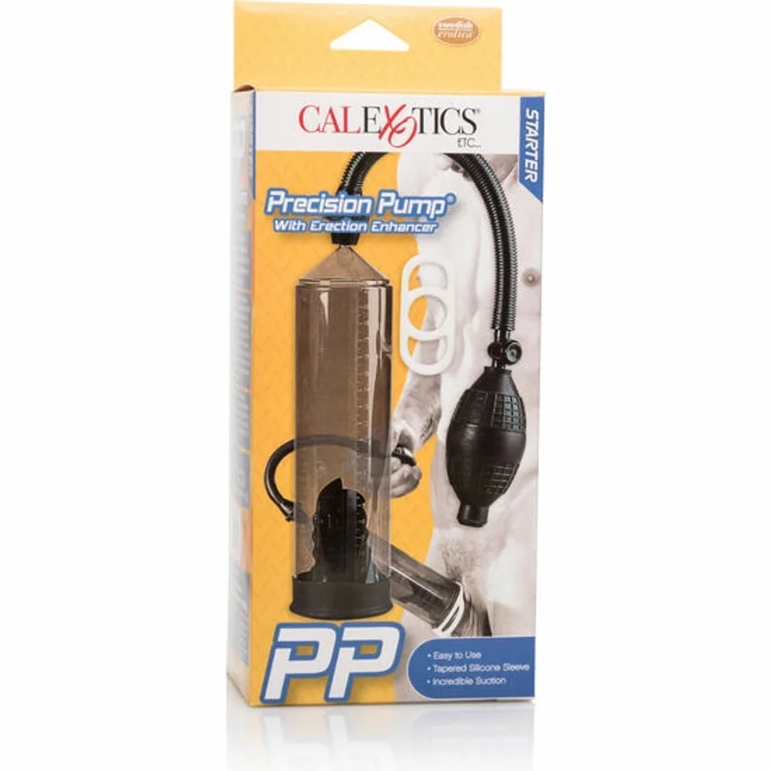 CalExotics Precision Pump - Anatomiczna pompka wspomagająca, silikonowa uszczelka — zdjęcie 2