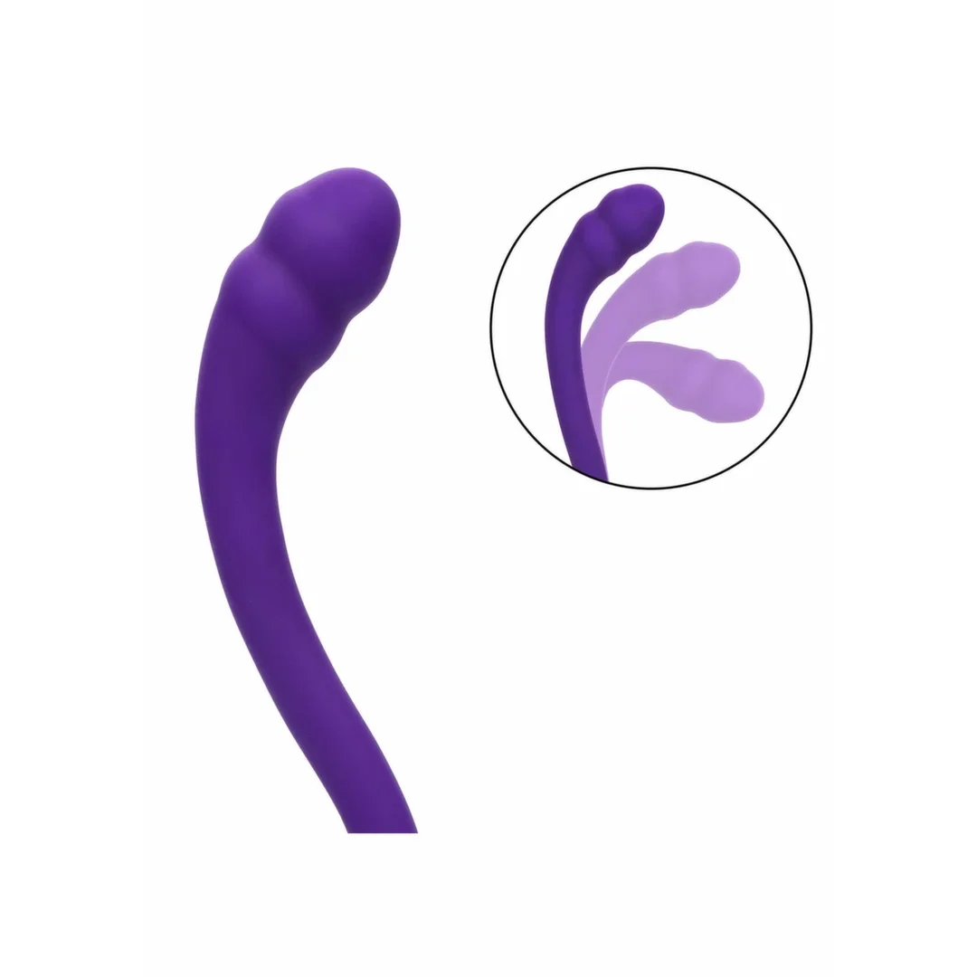 CalExotics Pretty Little Wands Charmer masażer silikonowy dwustronny fioletowy — zdjęcie 9