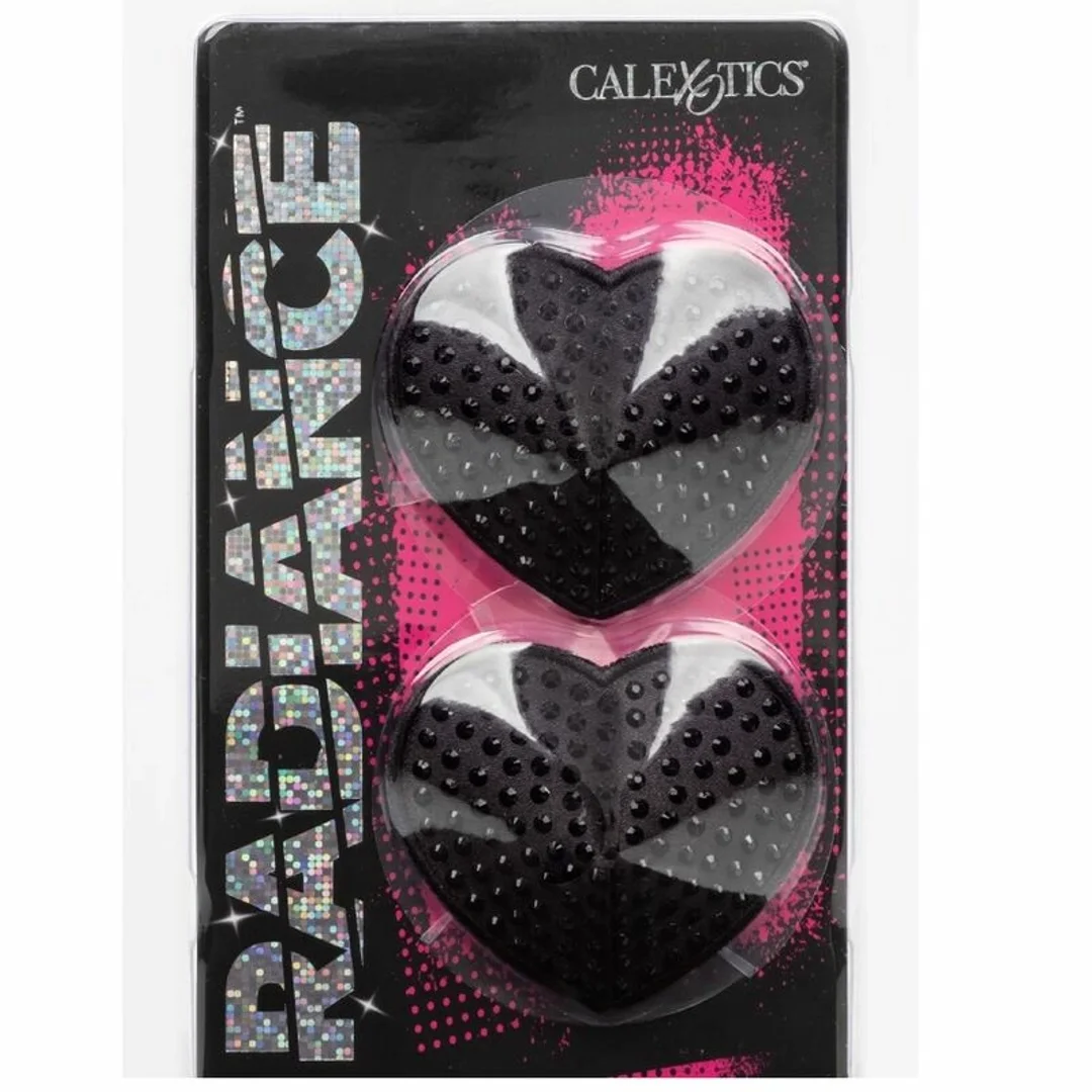 CalExotics Radiance osłony na biust, serca, wielokrotnego użytku, srebrne — zdjęcie 6