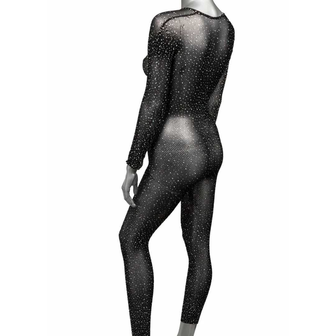 CalExotics Radiance Plus Size Bodystocking z siateczki z kryształkami 3XL — zdjęcie 7