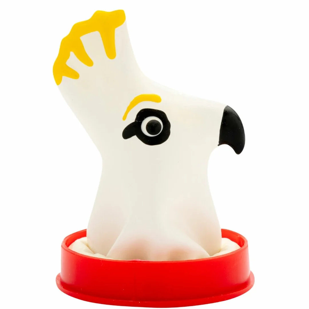 Condomerie Parrot White ręcznie malowane prezerwatywy artystyczne — zdjęcie 2