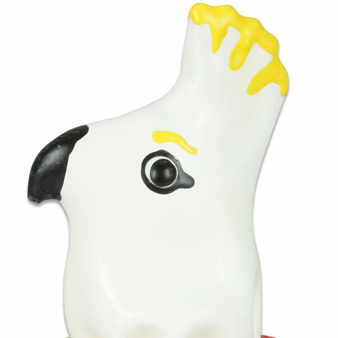 Condomerie Parrot White ręcznie malowane prezerwatywy artystyczne — zdjęcie 3